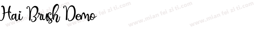 Hai Brush Demo字体转换